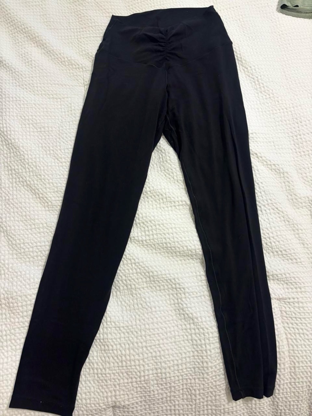 aerie Black High-Waist Ruched Leggings